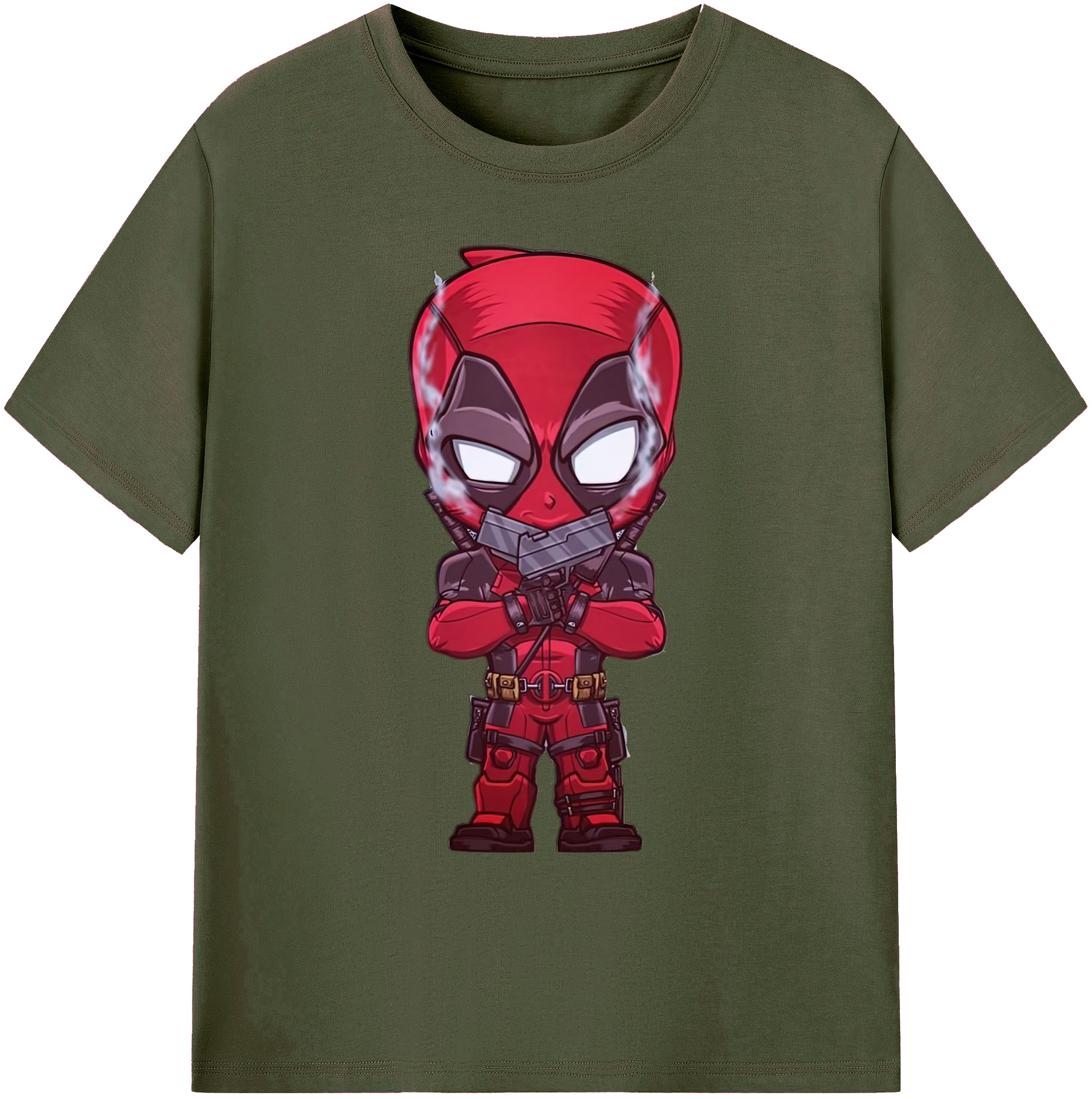 （画像用） Deadpool デッドプール 綿100％ メンズ半袖Tシャツ｜肌触りやわらか＆通気性